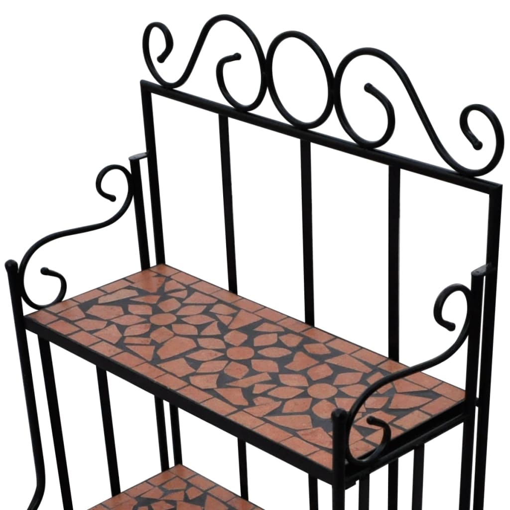 Mosaic Plant Stand Terracotta