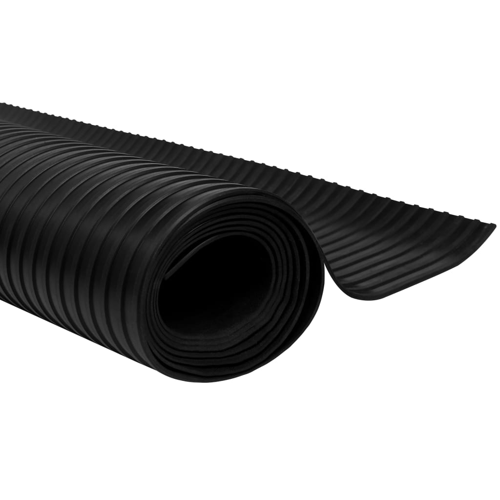 Rubber Floor at Anti-Slip Broad Ribbed M