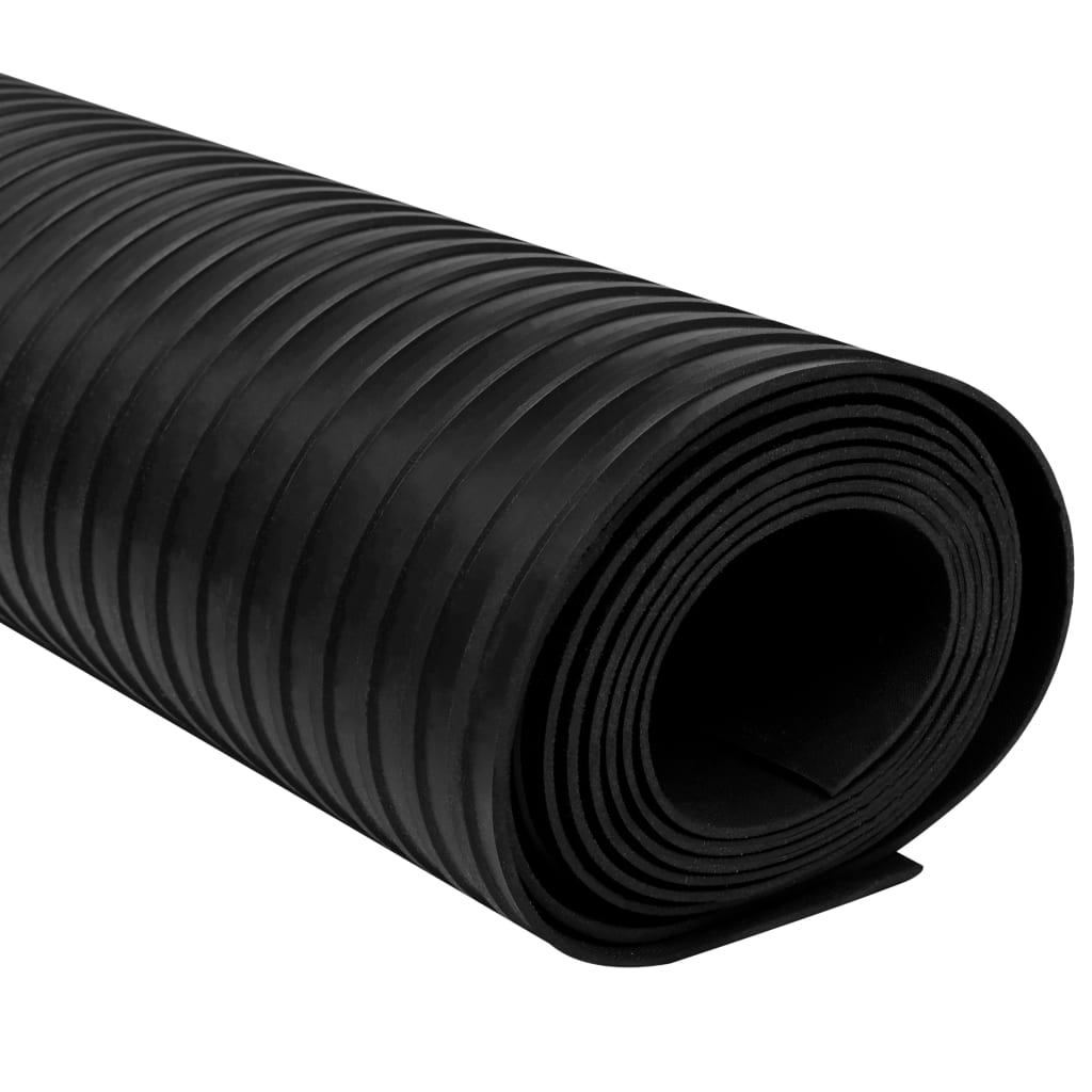 Rubber Floor at Anti-Slip Broad Ribbed M