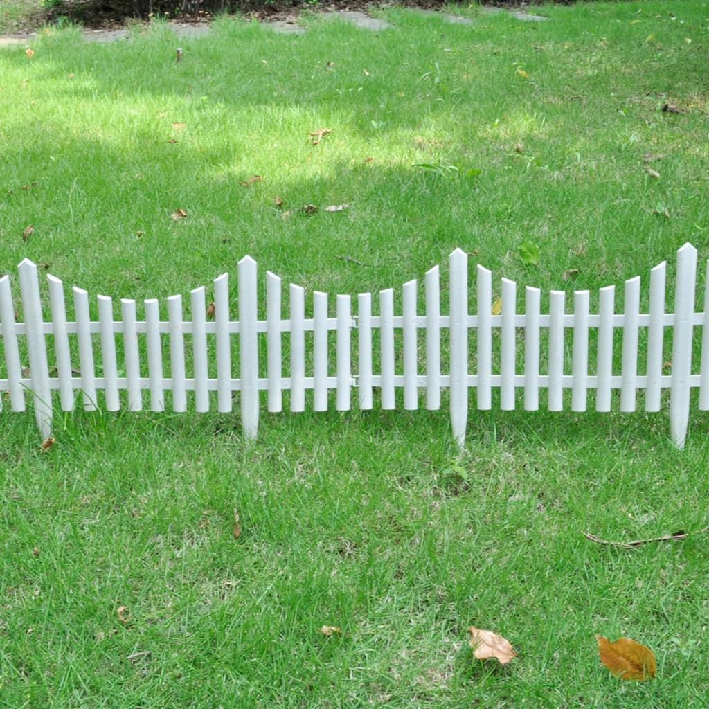 White colour - White Lawn Divider 17 pcs / 10 m