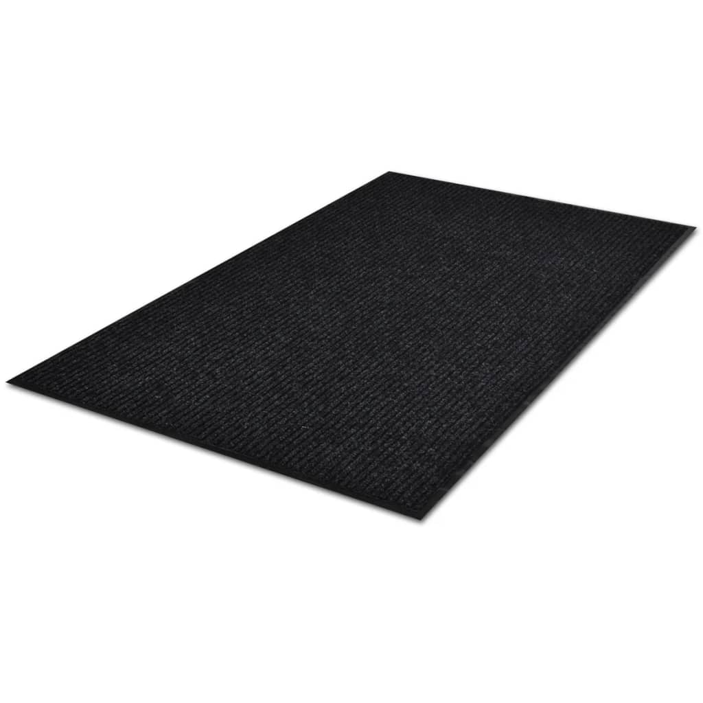 Black PVC Door Mat  S