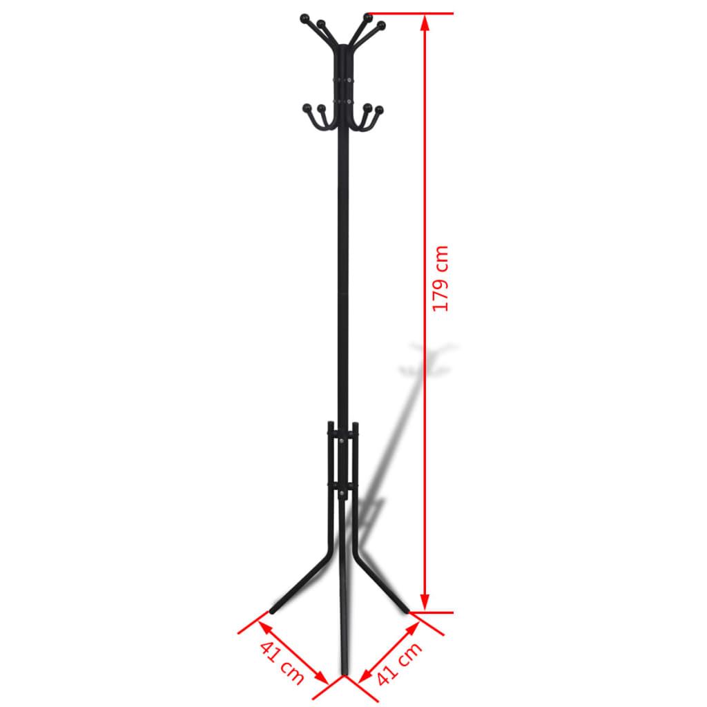 Metal Black Coat Stand