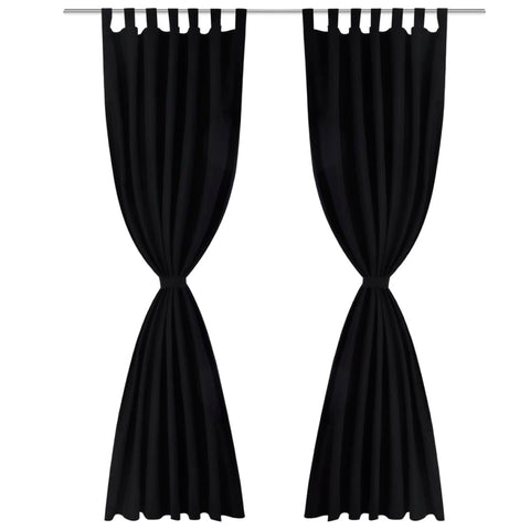 2 pcs Micro-Satin Curtains with Loops