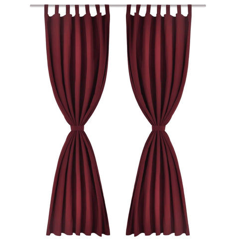 2 pcs Micro-Satin Curtains with Loops