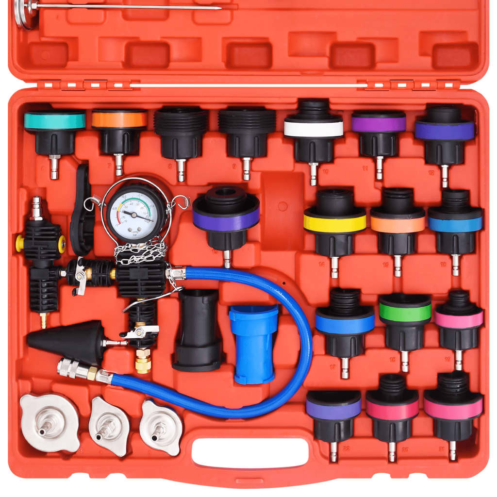 28 Piece Radiator Pressure Tester Kit"