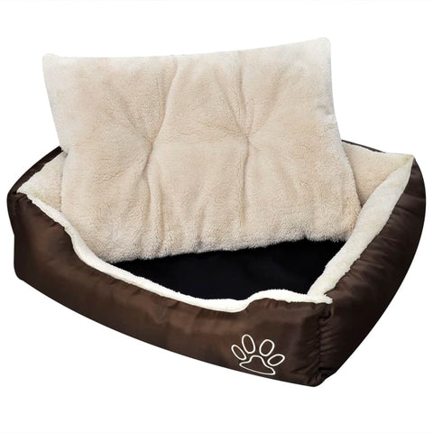 Warm Dog Bed with Padded Cushion M