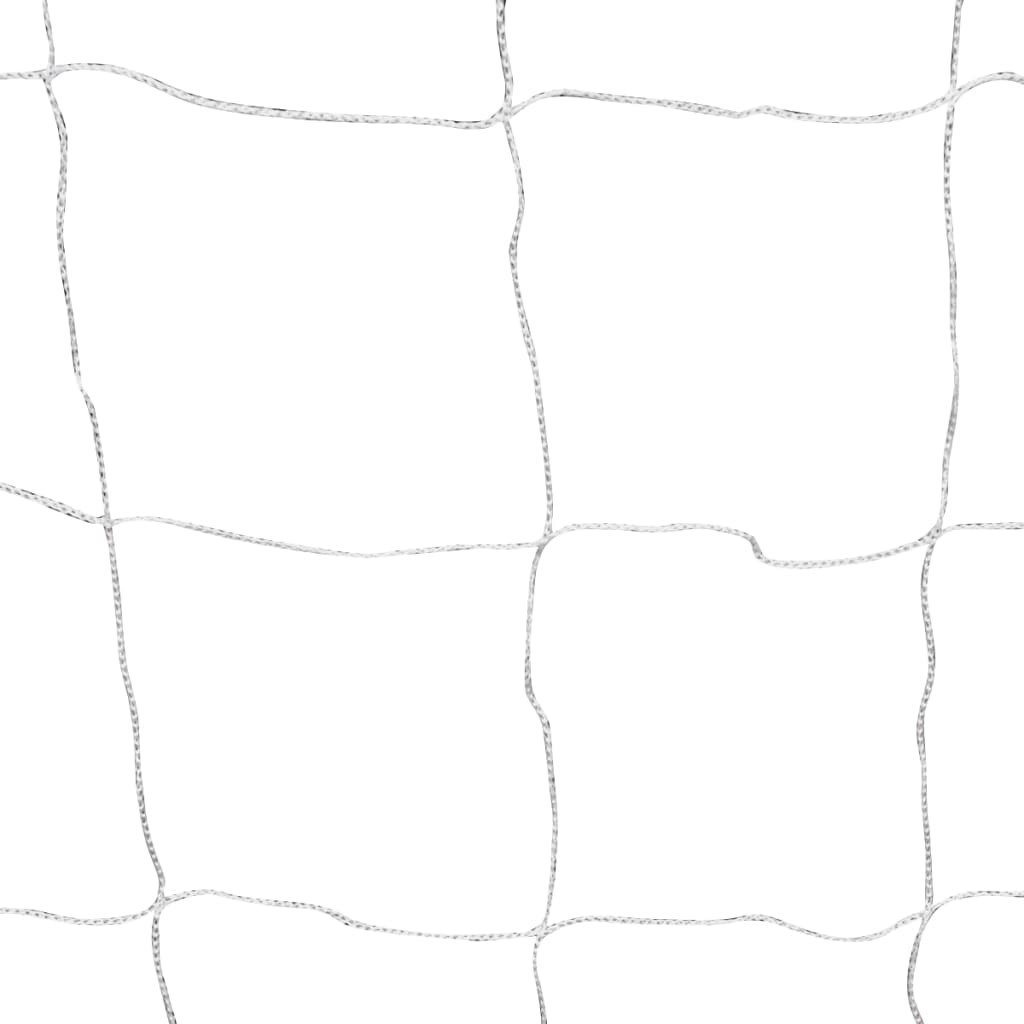 Football Goal with Net Steel White