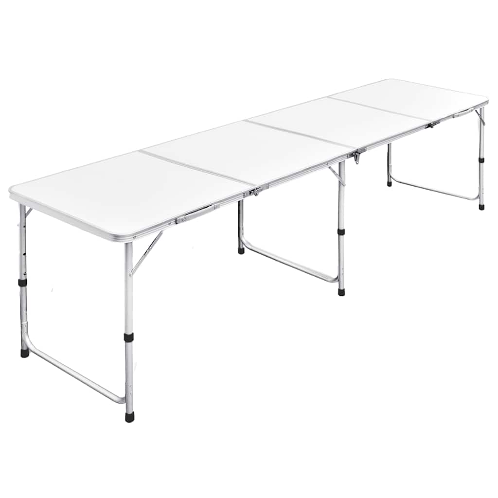 Foldable Camping Table Height Adjustable Aluminium