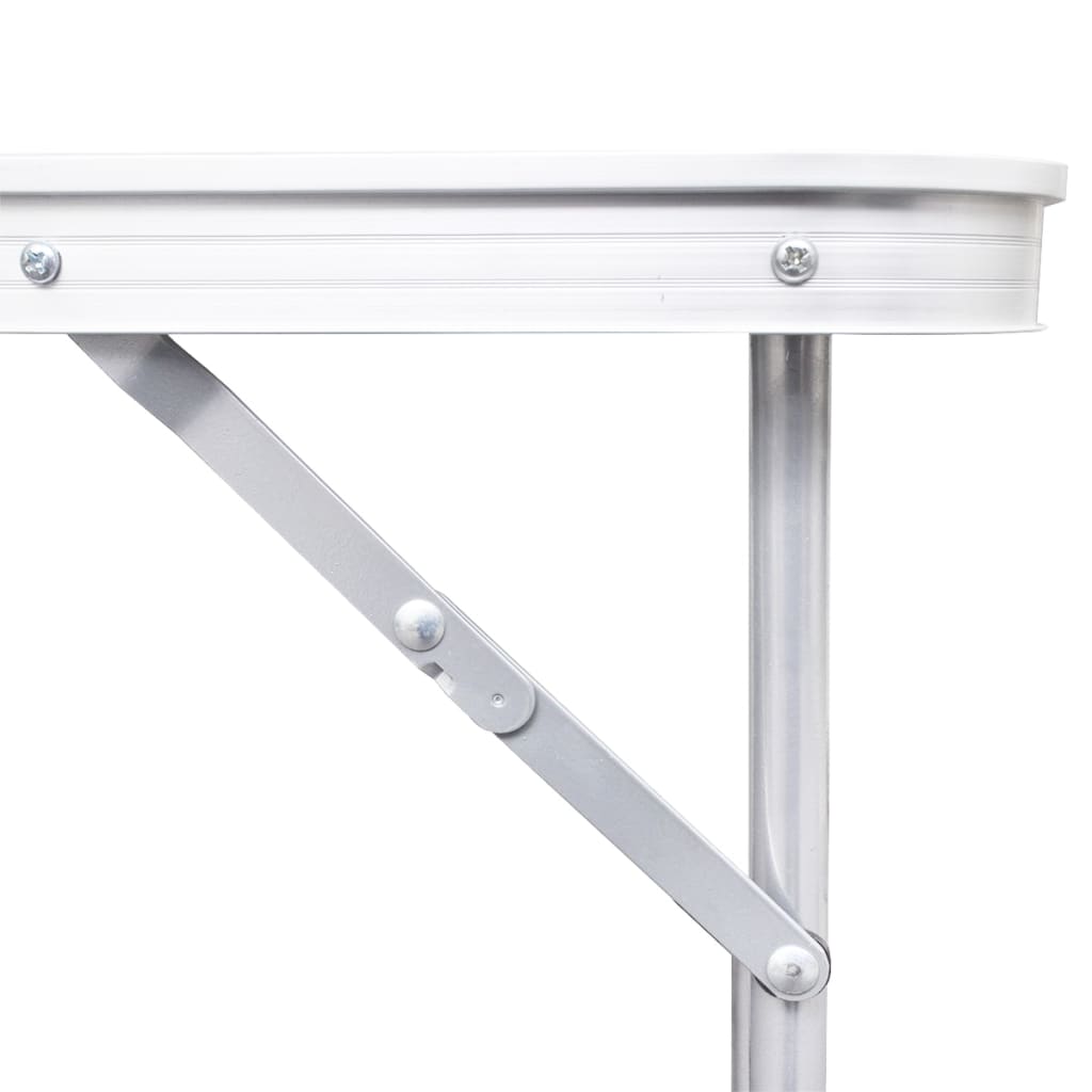 Foldable Camping Table Height Adjustable Aluminium