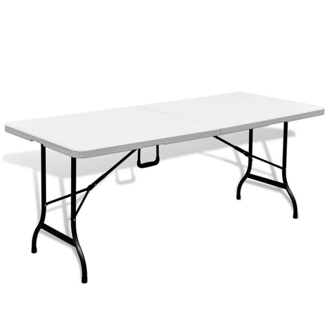 Folding Garden Table White  HDPE