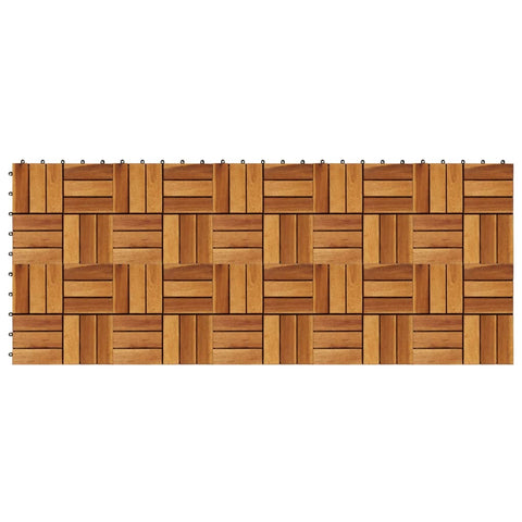 10 pcs Acacia Decking Tiles