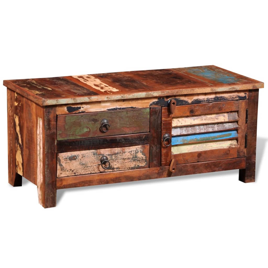 Reclaimed Tv Hi-Fi Cabinet Side Cabinet Solid Wood
