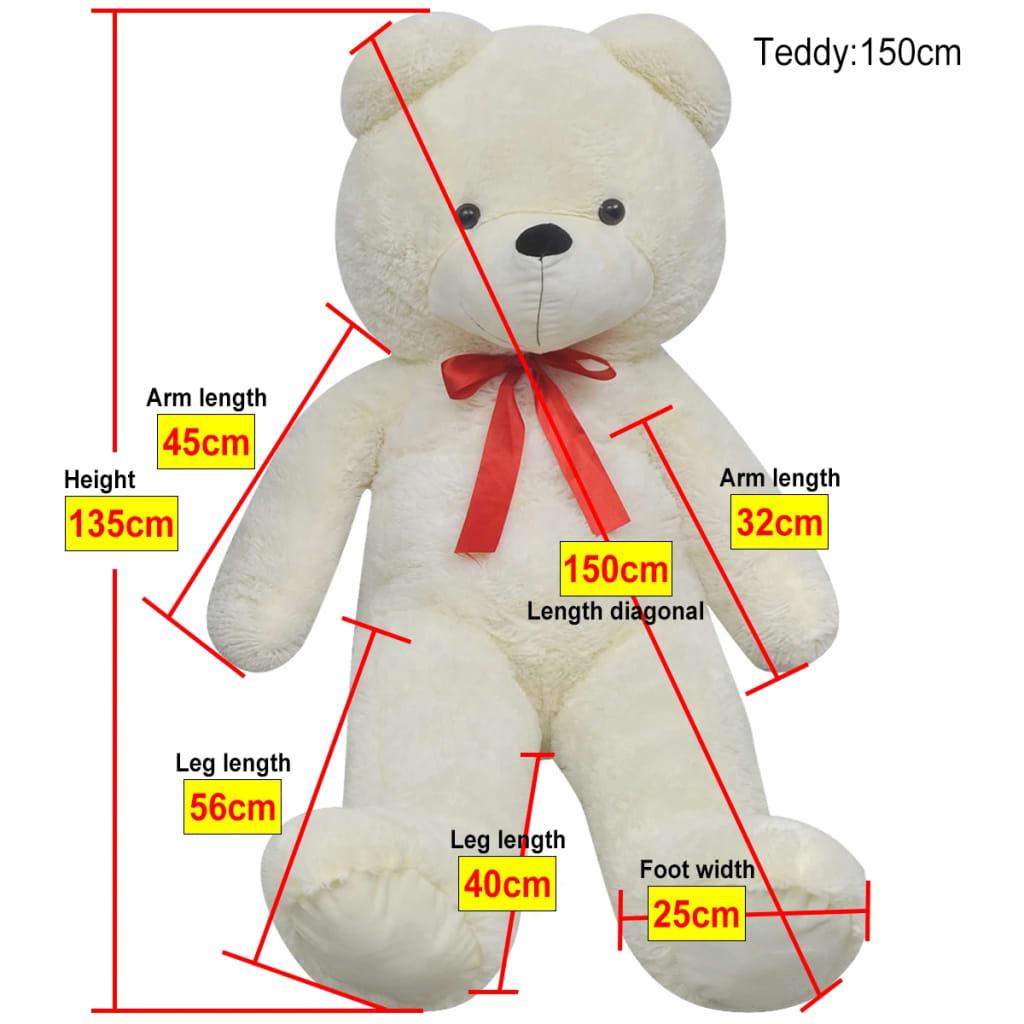 XXL Soft Plush Teddy Bear Toy White