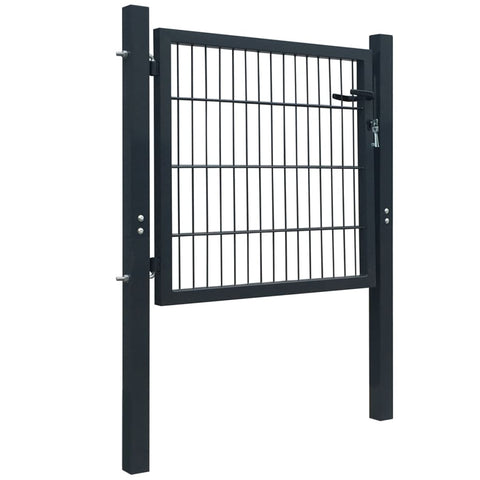 Fence Gate Steel Anthracite
