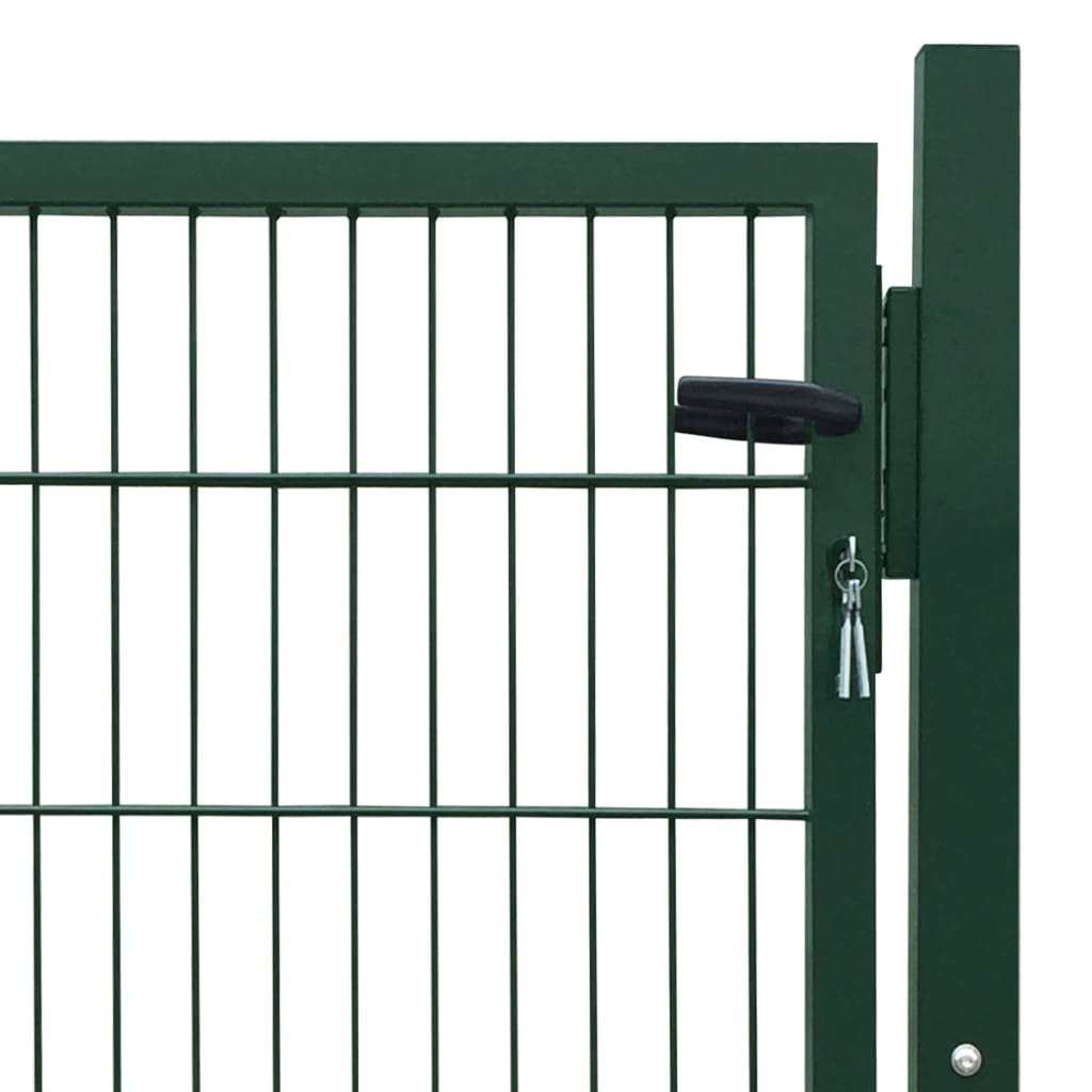 Fence Gate Steel Green
