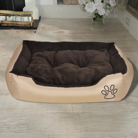 Dog Bed Beige and Brown XXL