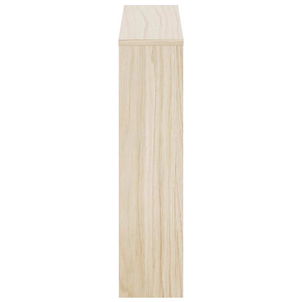 Shoe Cabinet 2-Layer Mirror Oak