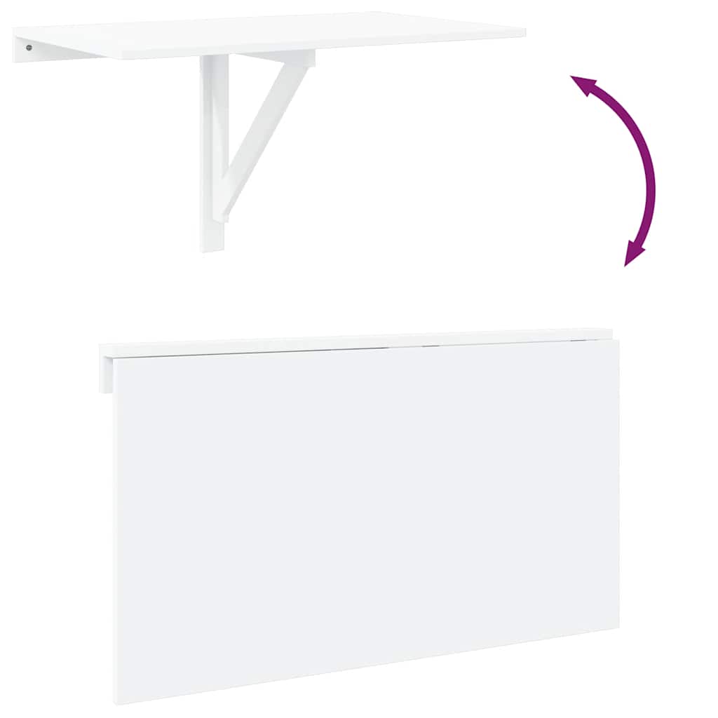 Folding Wall Table White
