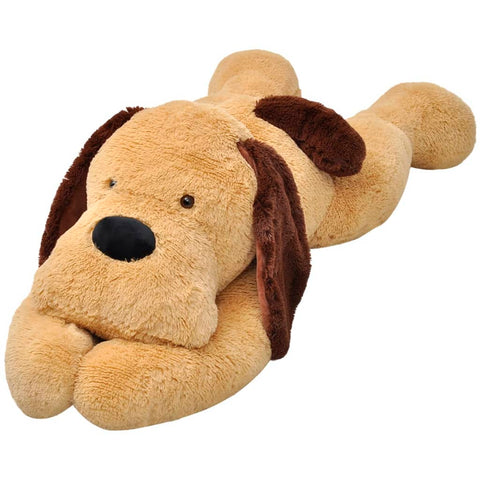 Dog Cuddly Toy Plush Brown 80 cm