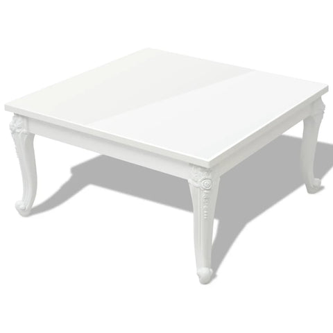 Coffee Table High Gloss - White