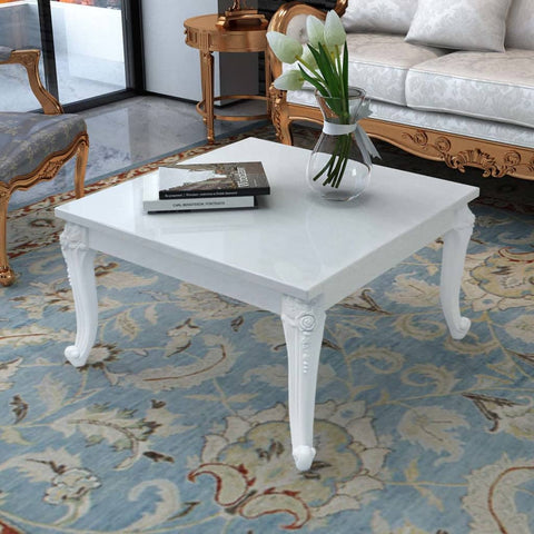 Coffee Table High Gloss - White