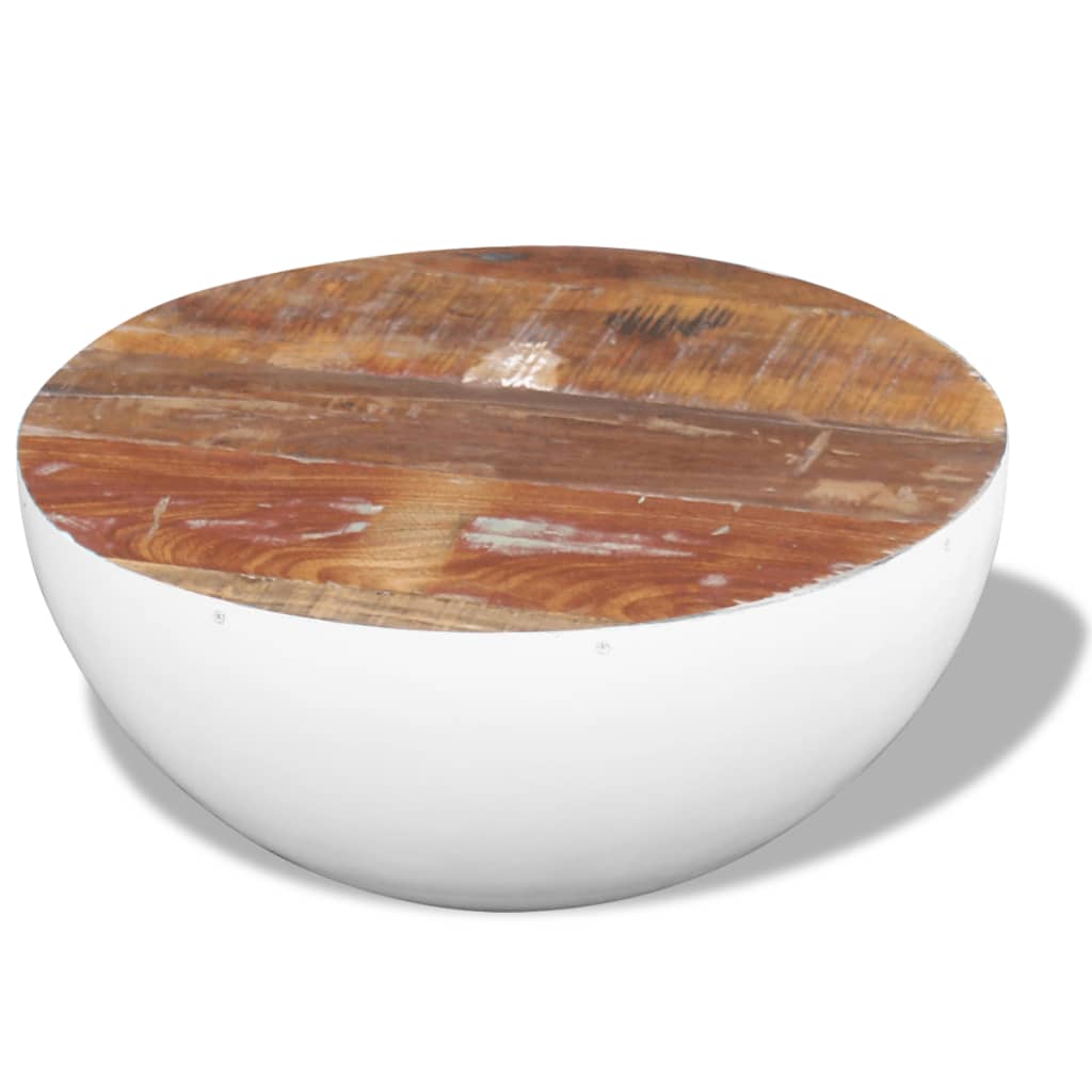 Bowl Shaped Coffee Table Solid Reclaimed Wood