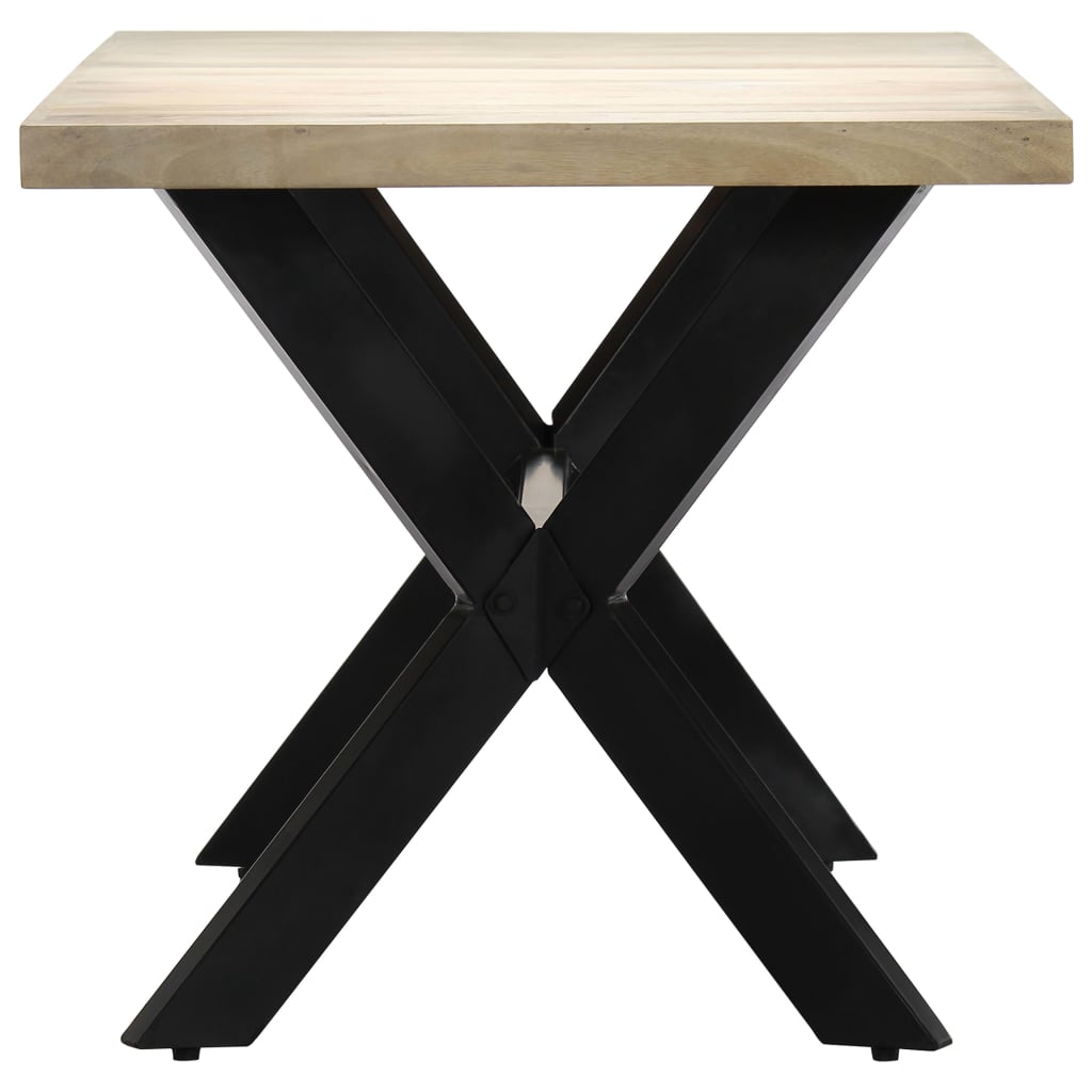 Dining Table Solid Mango Wood, White
