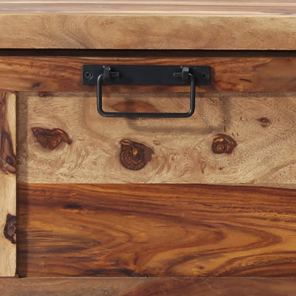 Shoe Cabinet Solid Sheesham Wood