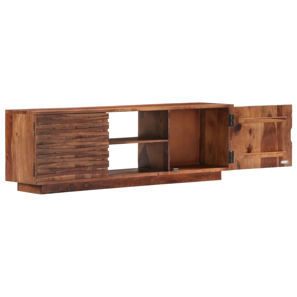 TV Cabinet Unit Solid Sheesham Wood