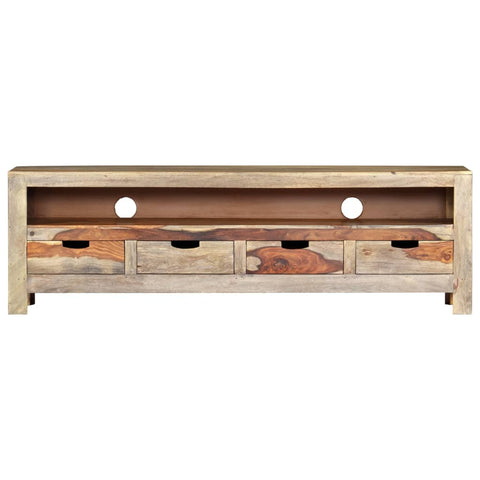 TV Cabinet Storage Unit Solid Sheesham Wood