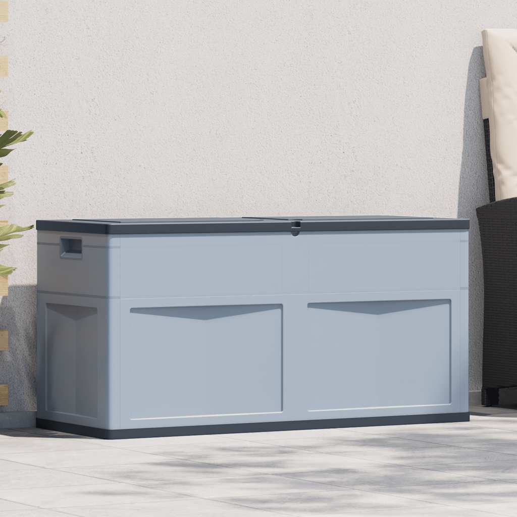 Garden Storage Box  Grey Black