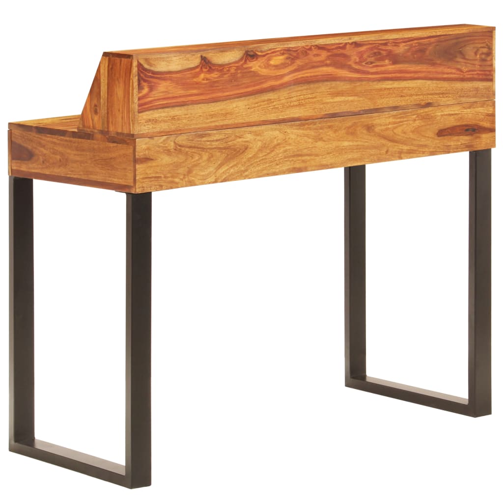 Desk Solid Sheesham Wood and Steel