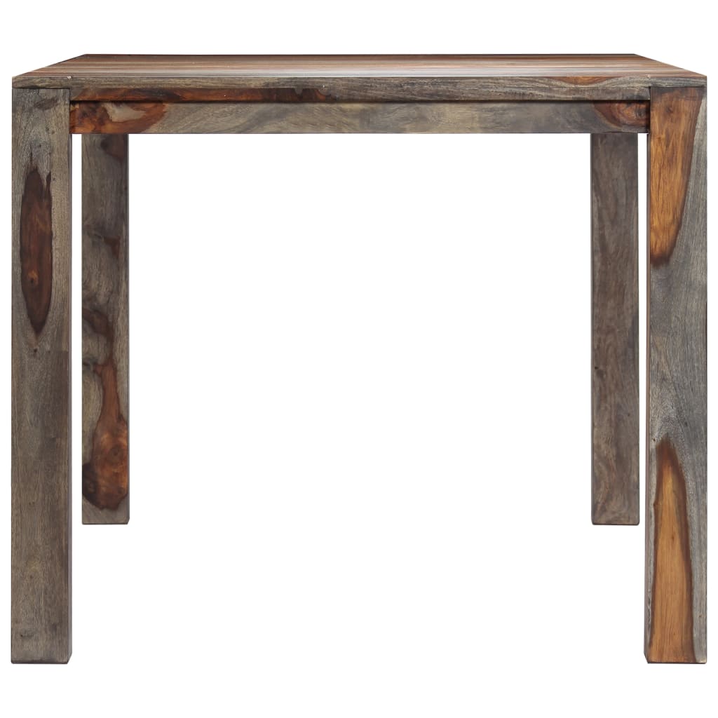 Dining Table Solid Sheesham Wood Grey