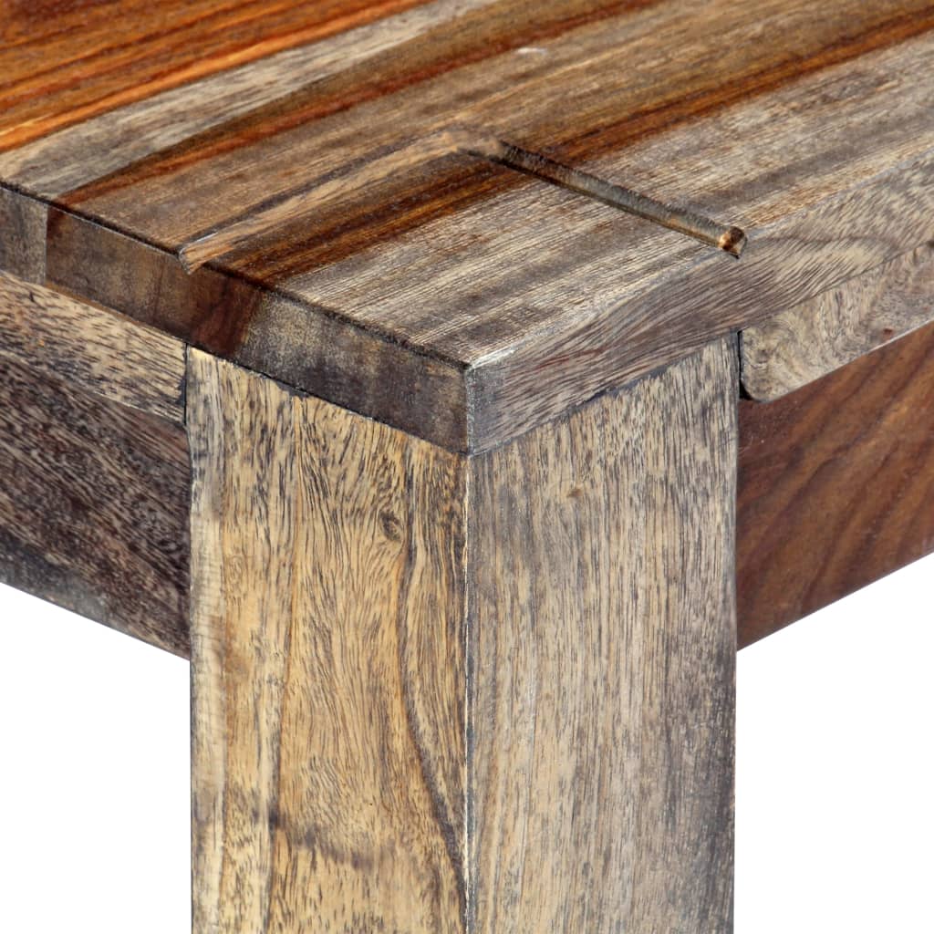Bench 160 cm Grey Solid Sheesham Wood