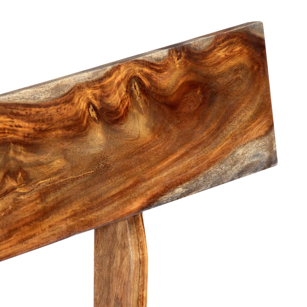 Bench 160 cm Grey Solid Sheesham Wood