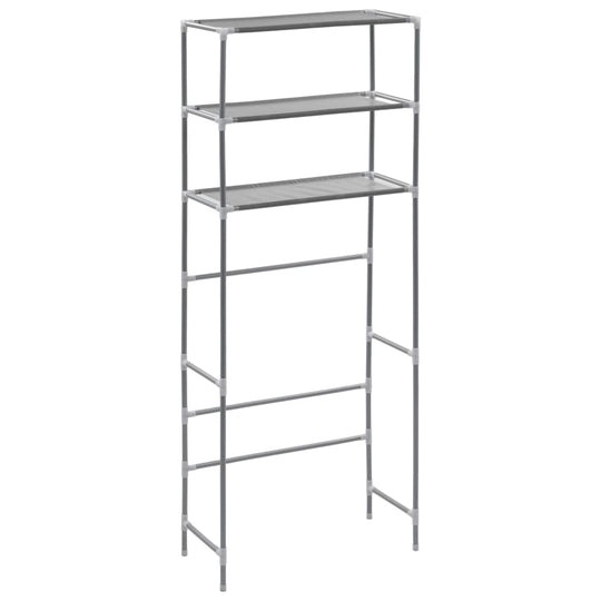 3-Tier Storage Rack over Laundry Machine Silver - Towel Racks & Holders