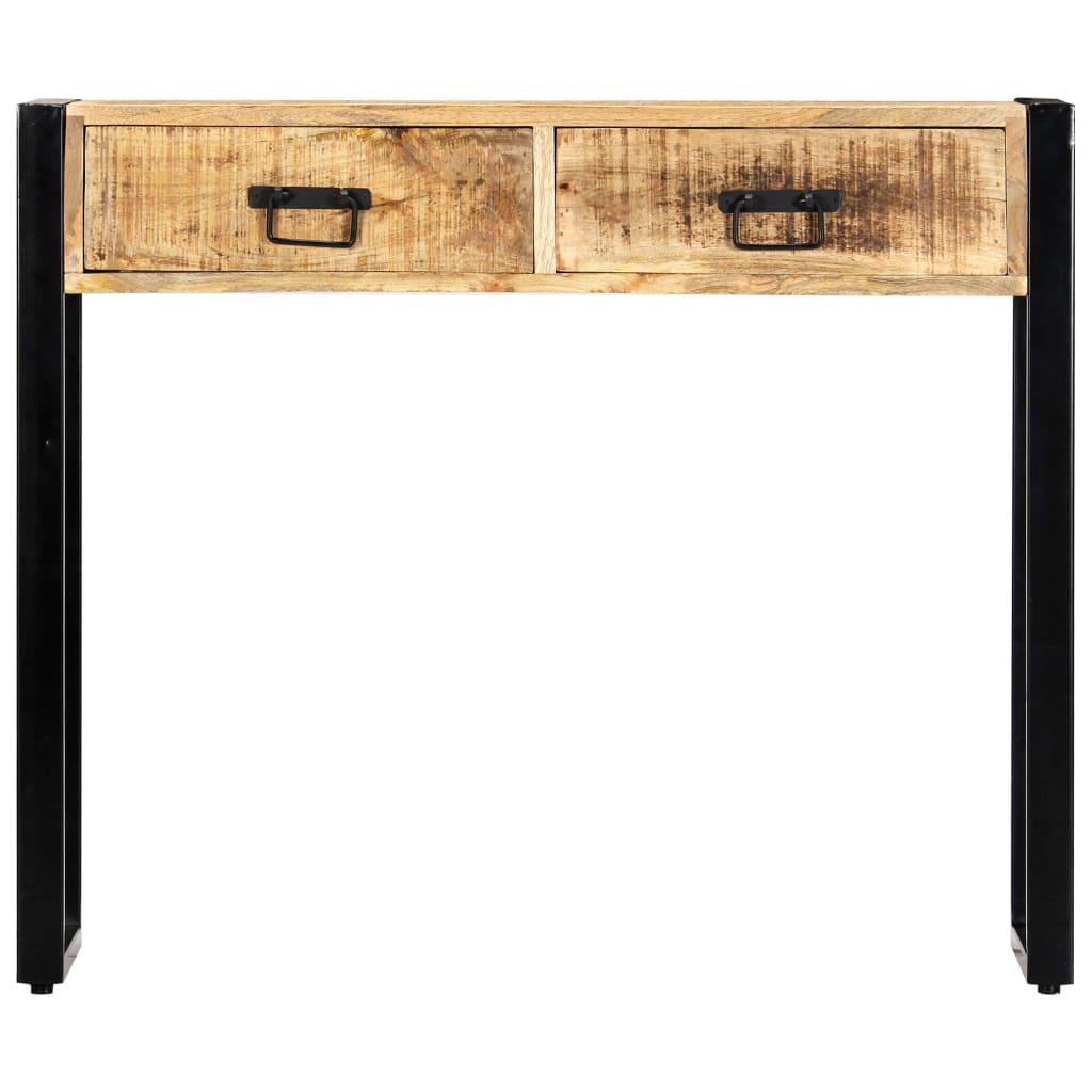 Console Table Storage Solid Mango Wood
