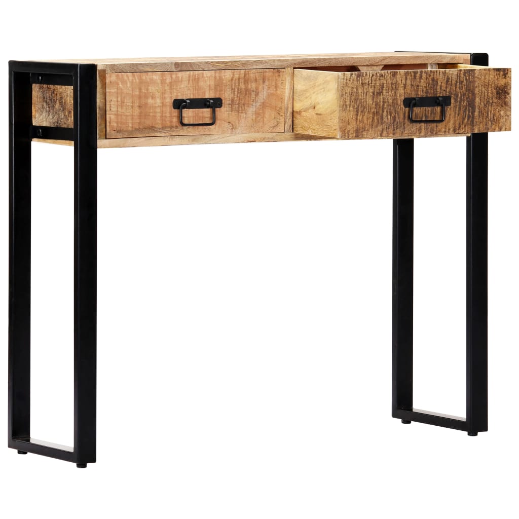 Console Table Storage Solid Mango Wood