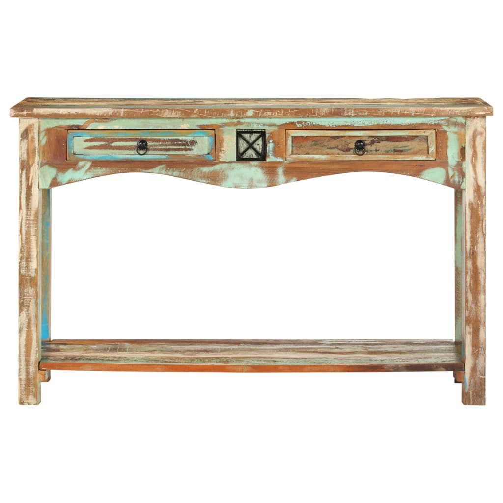Console Table, Solid Reclaimed Wood
