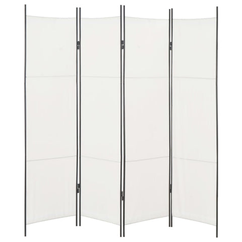 4-Panel Room Divider White