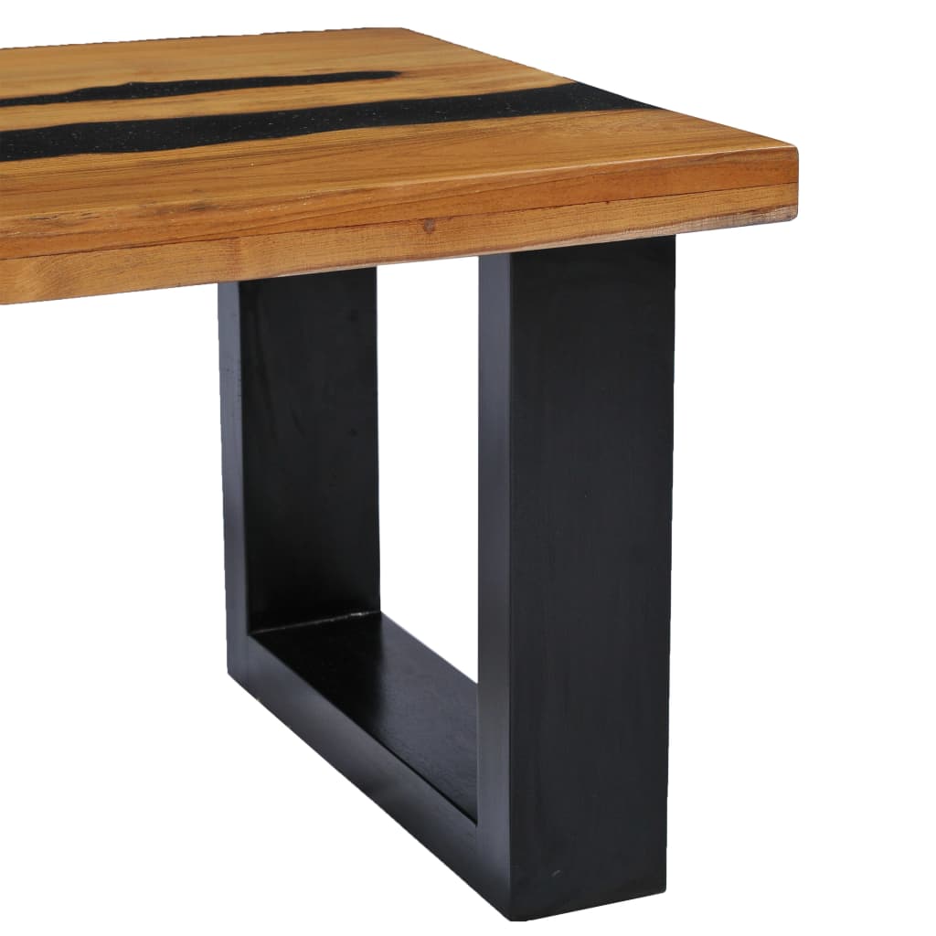 Coffee Table Solid Teak Wood Multicolour