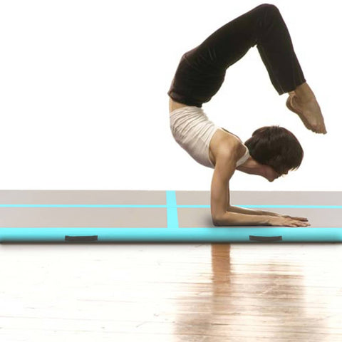 Inflatable Gymnastics Mat with Pump Green