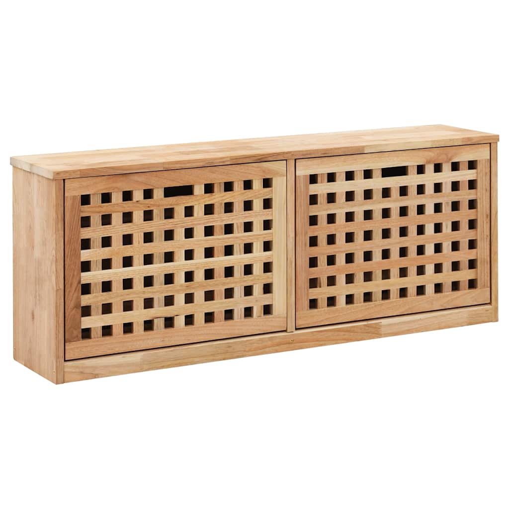 Shoe Storage Bench Solid Wood 94x20x38cm