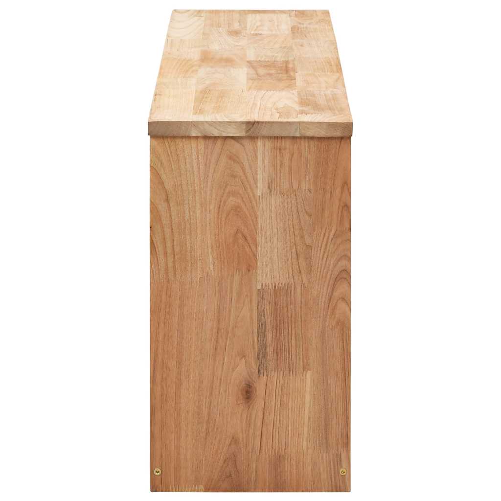 Shoe Storage Bench Solid Wood 94x20x38cm