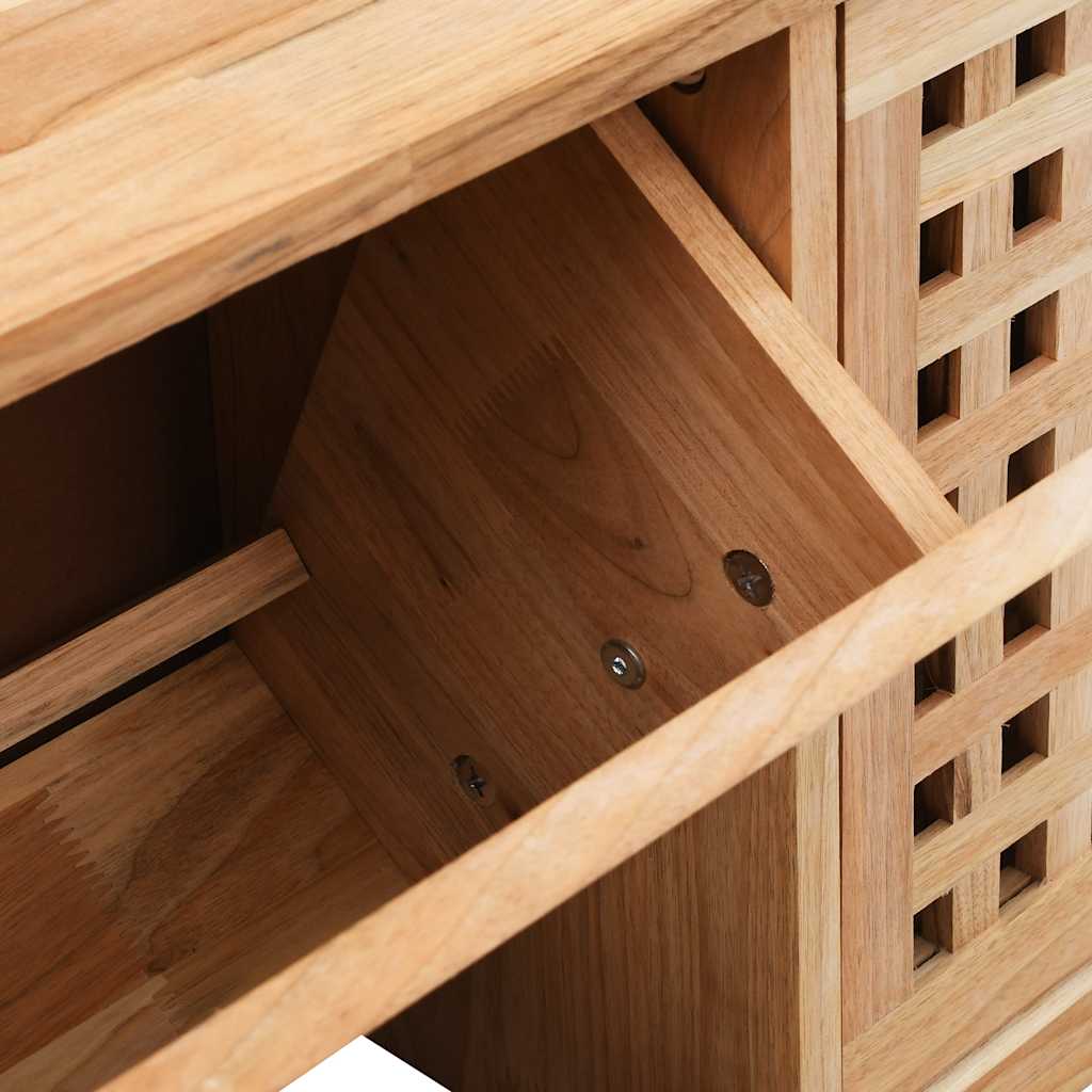 Shoe Storage Bench Solid Wood 94x20x38cm