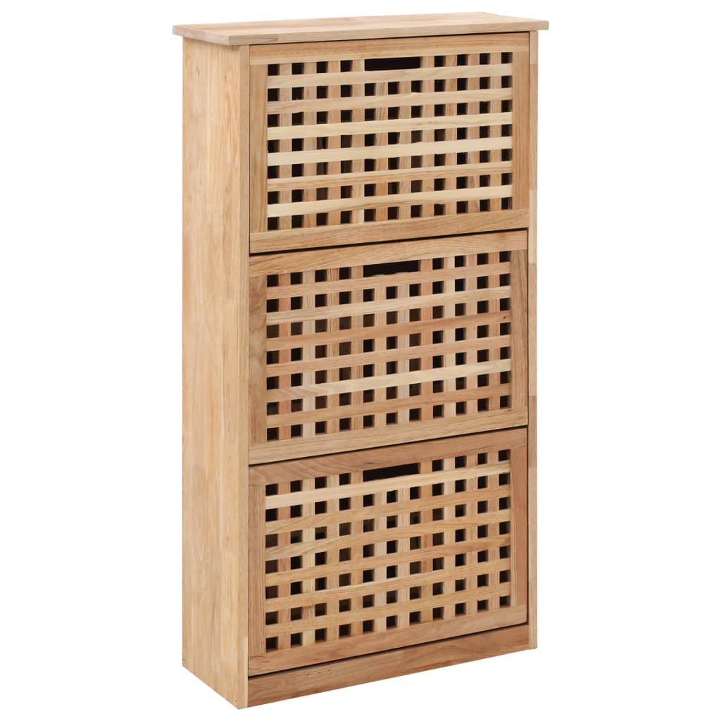 Shoe Storage Walnut Cabinet 55x20x104cm