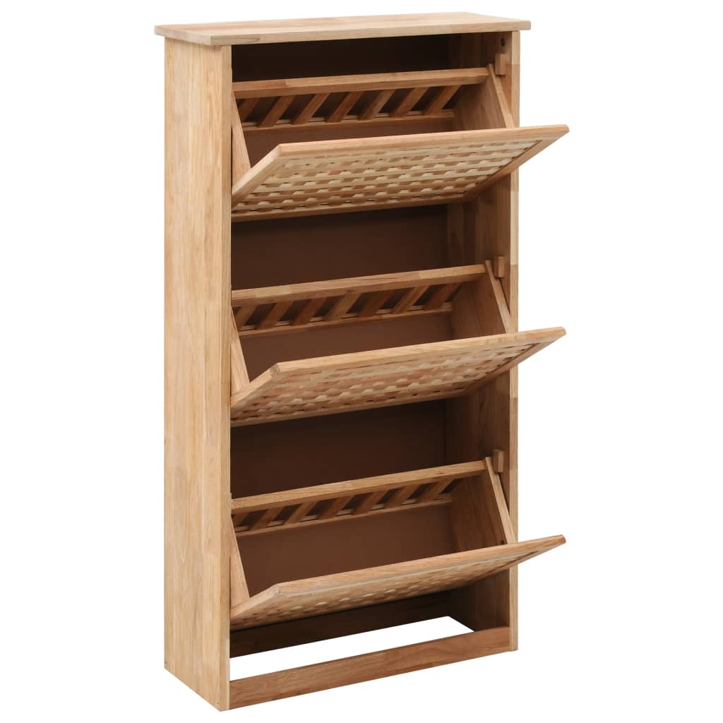 Shoe Storage Walnut Cabinet 55x20x104cm