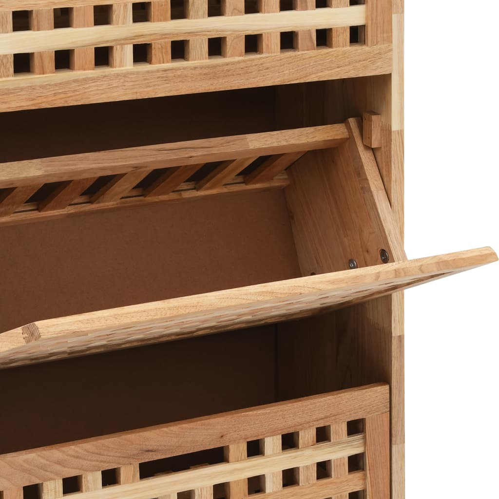 Shoe Storage Walnut Cabinet 55x20x104cm