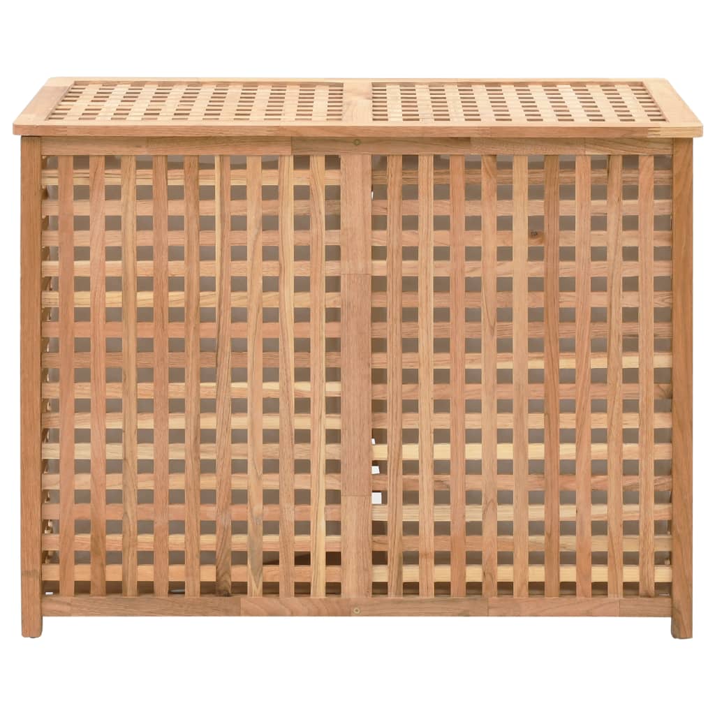 Laundry Bin Solid Wood Natural 87.5x46x67cm