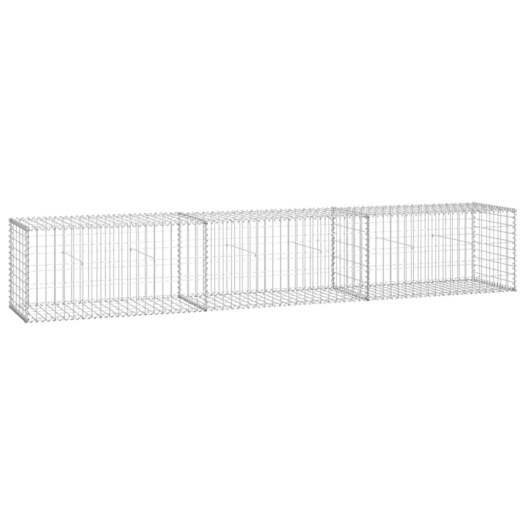 Steel finish - Gabion Wall with Covers Galvanised Steel S